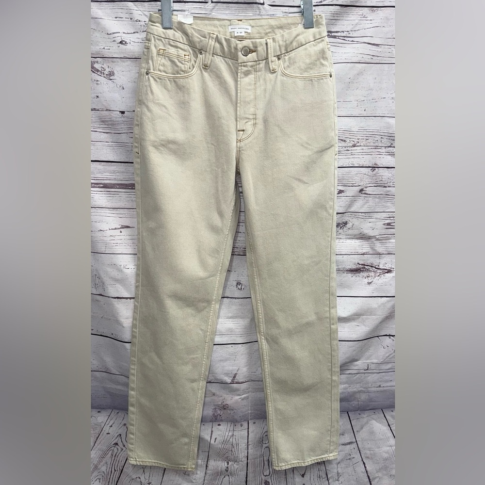 Good American Light Tan Jeans Size 4/27